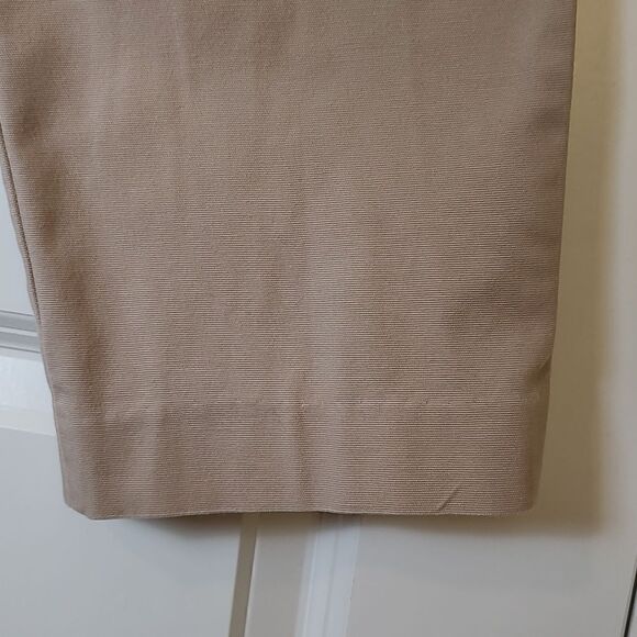 Talbot's Signature Khaki Trouser Pants 3 Side Buttons Slide Pockets Size 14 - Picture 5 of 10